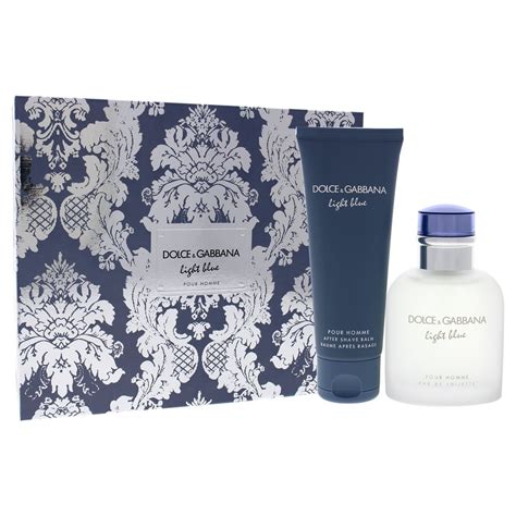 dolce gabbana light blue geschenk pack|dolce and gabbana cologne set.